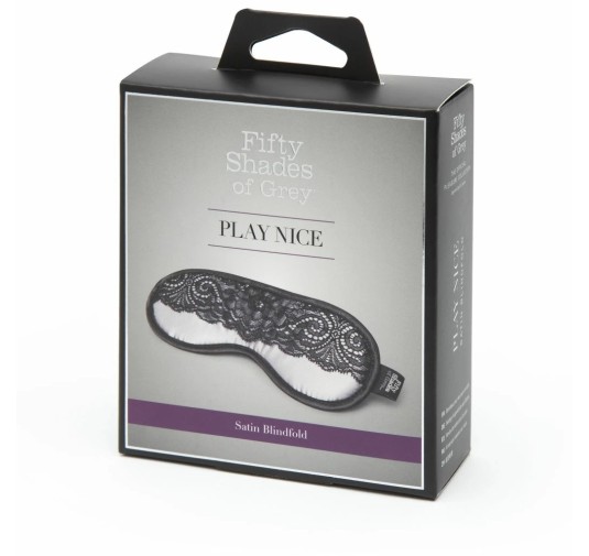 Maska na oczy - Fifty Shades of Grey Play Nice Satin & Lace Blindfold